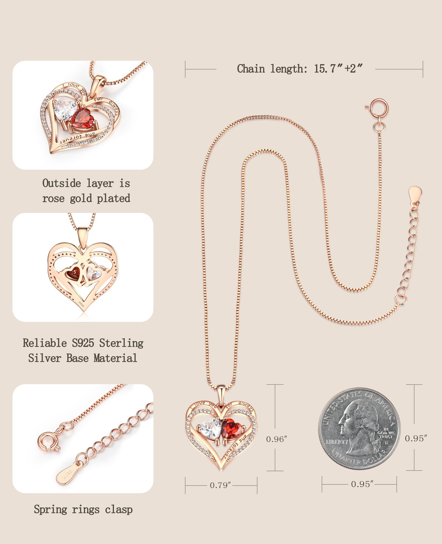 I Love You Heart Pendant