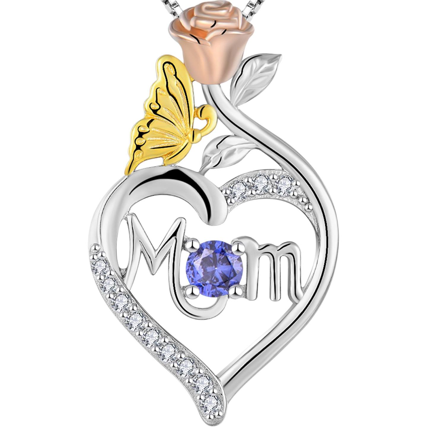 Mom Heart Shaped Necklace | Gift for Mom