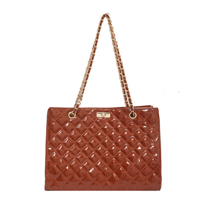 Patent Style Handbag | Adaeze Tote