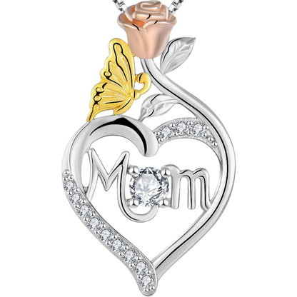 Mom Heart Shaped Necklace | Gift for Mom